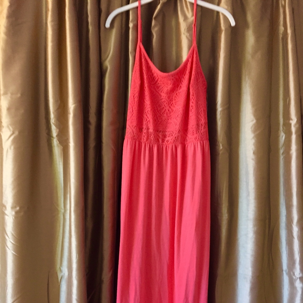 BONGO Vermilion/Scarlet Maxi Dress